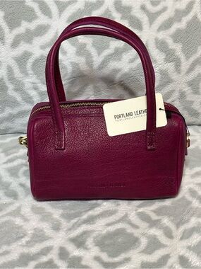 PLG Orchid Small Sloan Crossbody Double-Handle Satchel Portland Leather Goods